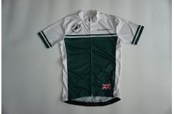 China Bespoke Mens Printed Cycling Jerseys With Pockets Short Raglan Sleeve supplier