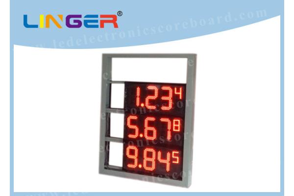 Multi Functional Digital Gas Price Signs High Brightness OEM / ODM Available