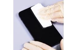 China 9*9 100pcs105g  Disposable Cleaning Wipes Polyester Microfiber Wipe for cleanroom supplier