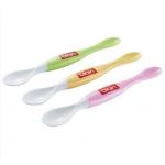 Two Heads Baby Feeding Spoon PP TPE Safe Customized Logo for sale