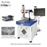 Automated Multi Head Fiber Laser Marking Machine For High Temp Resistant New Energy for sale