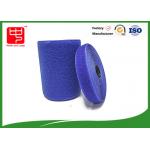 Blue Customized Adhesive Backed Hook And Loop Tape 100% Nylon Material for sale