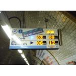 High Definition Panel Mount Electronic Information System For Paris Metro Line 13 for sale