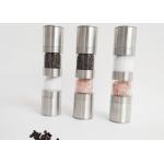 Kitchen Utensils Stainless Steel Adjustable Salt And Pepper Of 2 Bottle Shaped Grinders for sale