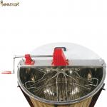 6 Frames Stainless Steel Manual Honey Extractor Hand Crank Extractor With Legs for sale
