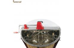 China Apicultura 6 Frames Stainless Steel Manual Honey Extractor Beekeeping Equipment supplier