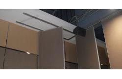 China Commercial Furniture Accordion Foldable Partition Wall 1230mm Panel Width supplier