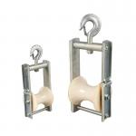 Durable Aerial Cable Pulling Rollers With Aluminum Nylon Sheave Blocks Bunch Conductor Block for sale