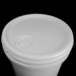 White 5 Gallon Plastic Buckets With UV Resistant And Handle for sale