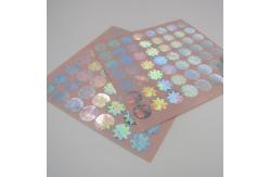 China Round Shape Security Hologram Stickers , Genuine Hologram Stickers supplier