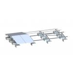 AL6005 SUS304 Flat Roof Mounting System Back To Back Ballasted Solar Racking for sale