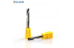 China Single Flute Spiral End Mill Cutter CNC Milling Cutter For Acrylic PVC supplier