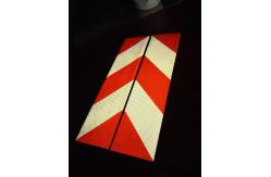 China High Intensity Grade Honeycomb Reflective Tape Chevron Right / Left Hand supplier