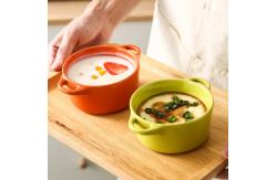 China Mini Stoneware Ceramic Oven Bowl Pot For Creme Brulee Cake Oven supplier