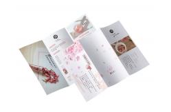China Tri Fold Custom Postcard Printing CMYK High Beauty Visual Sense Multi Functional supplier