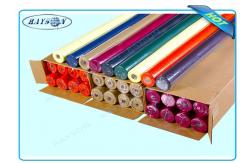 China Slices / Rolls Packed Non Woven Polypropylene Tablecloth for Catering Business supplier