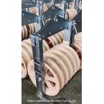 Dia 660mm Single Sheave Nylon Wheel Bundled Conductor Stringing Blocks for sale