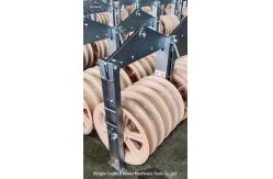 China Dia 660mm Single Sheave Nylon Wheel Bundled Conductor Stringing Blocks supplier