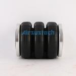 TS16949 Air Spring Assembly Triple Convoluted Rubber Shocks 114.5mm Screw Center Distance for sale