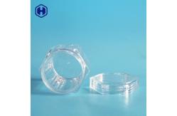 China Transparent PS Food Grade Plastic Jars Recyclable Food Sample Containers supplier