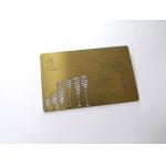 Ancient Brass Material Metal Business Cards With Engraved Picture / Ccustom Metal Membership Cards for sale