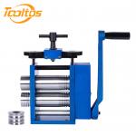 Tooltos Three In One Manual Jewelry Rolling Mill Machine Blue Press Square Wire Half Round for sale
