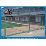 Custom Green Fence Chain Link , Diamond Wire Mesh Strongly 1.8-4.5mm for sale