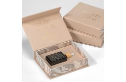 China Luxry Magnetic Gift Gold Foil Perfume Packaging Box With Foam Insert supplier