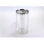 Blue Plastic Cap Clear Plastic Cylinder Aluminium Easy Open Can Packaging 700ml