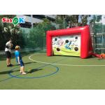 Inflatable Football Toss Game PVC Inflatable Sports Games Blow Up Penalty Soccer Shoot Out Sport Games For Children for sale