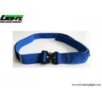Blue Webbing Mining Waist Belt With Self Locking Clips Reflective Strip for sale