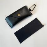 Durable PU Leather Eye Glasses Sunglasses Case Convenient Lightweight Protector Box Solid Color Pouch Bag Easy To Carry for sale