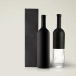 Green Red Wine Colored Clear Black Glass Wine Bottle Luxury Recycled 750Ml for sale