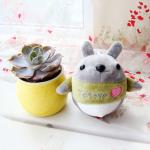 Cotton Material Mini Totoro Plush , Three Dimensional Totoro Stuffed Toy for sale