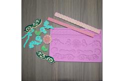 China Furniture Pastry Silicone Baking Utensils Craft Decorating Fondant Lace Mat supplier