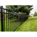 Security Decorative Architecture Wrought Iron Steel Fence For Garden for sale
