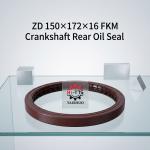 ZD 150×172×16 FKM Double Layer Double Spring Crankshaft Rear Oil Seal OE 1005080-81D For FAW J6 J7 Xichai CA6DM Diesel Engine Replacement Parts for sale