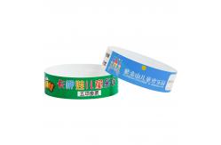 China Printed Water/Sweat Resistant Entry Admission Wrist Bands PP Synthetic Paper Event Wristbands supplier
