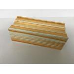 Yellow And White Stripe Wood Finish Aluminium Profiles For Door And Window for sale