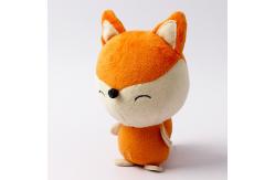 China Cartoon Fox Plush Doll 20cm With Polypropylene Cotton Filling supplier