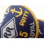 Eco - Friendly Custom Twill Patches Sew - On Back For Garment / Embroidered Cloth Badges for sale