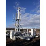 Hot Dip Galvanized Guyed Pole Roof Top Tower Q235 Steel With Related Accessories for sale