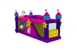 China Outdoor Unicorn Theme 4x9.5x4.5m Inflatable Obstacle Courses supplier