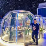 Transparent Glamping PC Dome House Clear Bubble Tent For Luxury Outdoor for sale