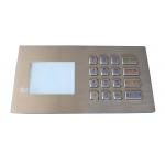 IP67 colourful backlit stainless steel keypad usb numeric keypads with LCD