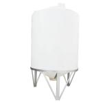 1500L Cone Bottom Plastic Water tank Mixing tank with an Agitator