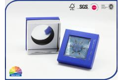 China CMYK Printing Handmade Paper Gift Box With Paper Insert Die Cut Window supplier