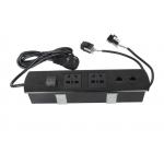 Multimedia Aluminum Alloy Panel Screen Desktop Electrical Outlet , All - In - One Tabletop Solution