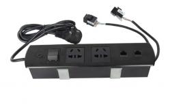 China Multimedia Aluminum Alloy Panel Screen Desktop Electrical Outlet , All - In - One Tabletop Solution supplier