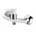 All Pressure Single Lever Shower Mixer Faucet Half Chrome Half White for sale